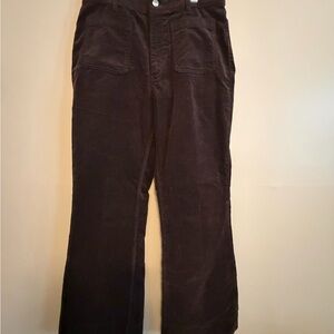 H&M Chocolate Brown Corduroy Trousers